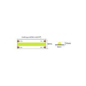 LED стрічка COLORS COB-24V-IP20 9.6W 720Lm 3000K 5м (DRF10-24V-8mm-WW)