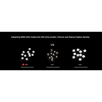 LED стрічка COLORS 120-3838-24V-IP33 10W RGB 5м (DA120RGB-24V-8mm)