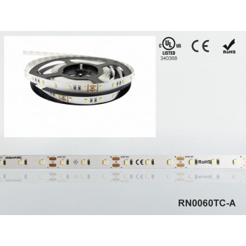 LED стрічка RISHANG 60-2835-24V-IP20 12W 956Lm 3000K 5м (RN0060TC-A-WW)