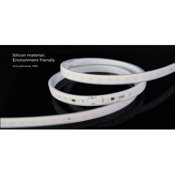 LED стрічка COLORS 104-2835-220V-IP65 10.6W 990Lm 2850K 50м (H8104-230V-12mm-WW)