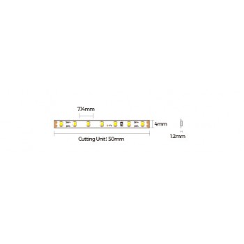 LED стрічка COLORS 140-2216-24V-IP20 6.6W 685Lm 3000K 5м (D6140-24V-4mm-WW)