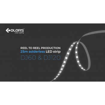 LED стрічка COLORS 120-2835-12V-IP33 8.8W 900Lm 2700K 5м (DJ120-12V-8mm-SW)