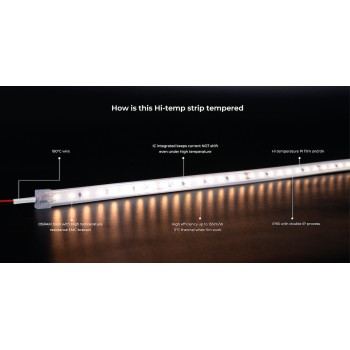 Термостійка стрічка COLORS 80-3030-24V-IP65 4.8W 745Lm 4000K 5м (DS980-24V-10mm-IP65-NW)