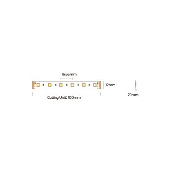 LED стрічка COLORS 60-5050-24V-IP33 18W RGBLWW 5м (D560RGBLWW-24V-12mm)
