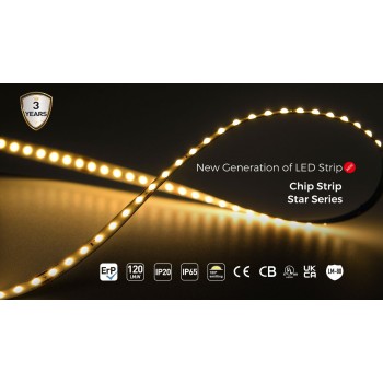 LED стрічка COLORS 192-24V-IP33 13W 1310Lm 3000K 5м (FD192-24V-10mm-WW)