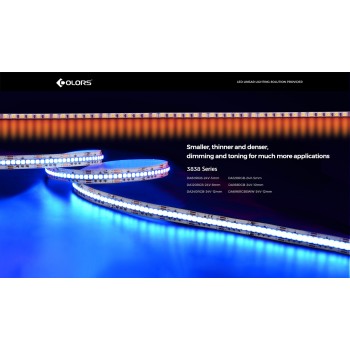 LED стрічка COLORS 120-3838-24V-IP33 10W RGB 5м (DA120RGB-24V-8mm)