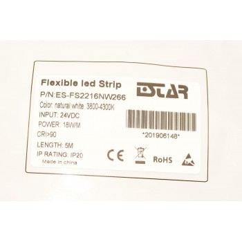 Світлодіодна стрічка ESTAR SMD 2216/266 (IP20) premium 24V нейтральна біла (3800-4300К)