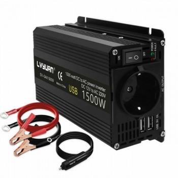 Инвертор (преобразователь) 12V-220V 1500W